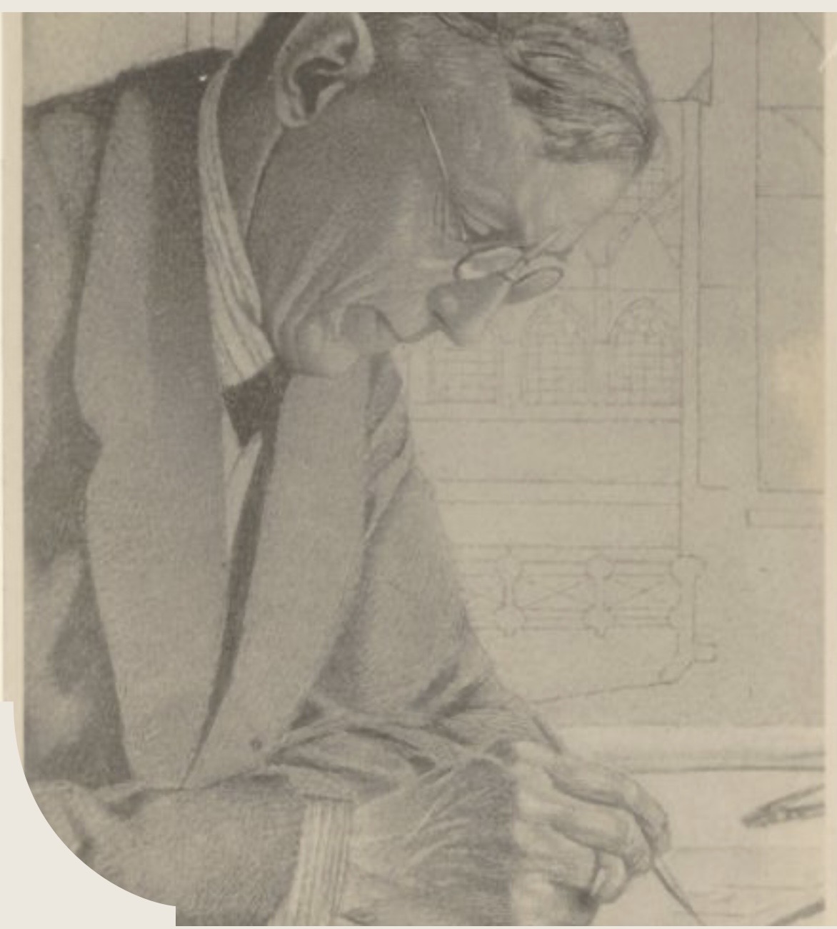 Portrait of Bernardus van Bilderbeek by M. Adamse, circa 1935