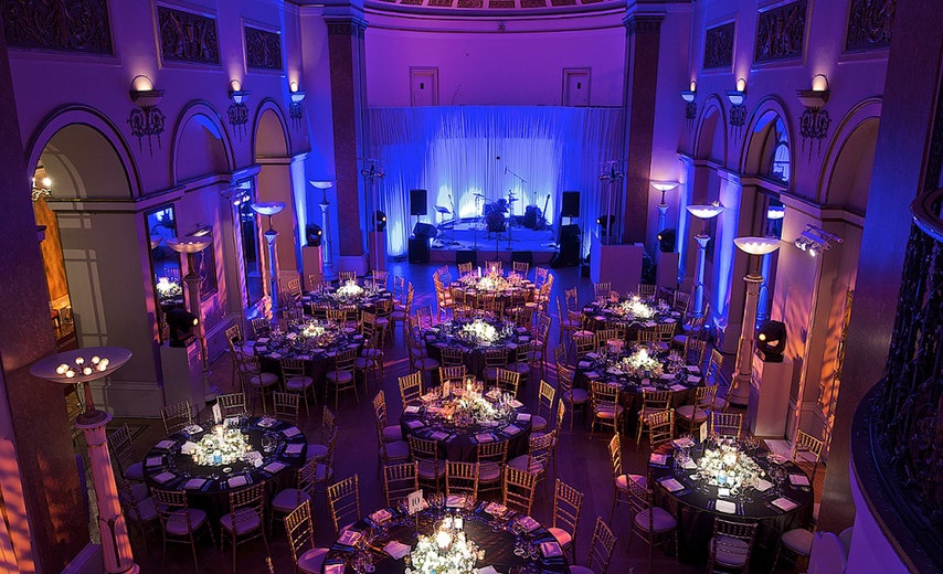 The Wonder Ball dining room set for the annual fundraising gala