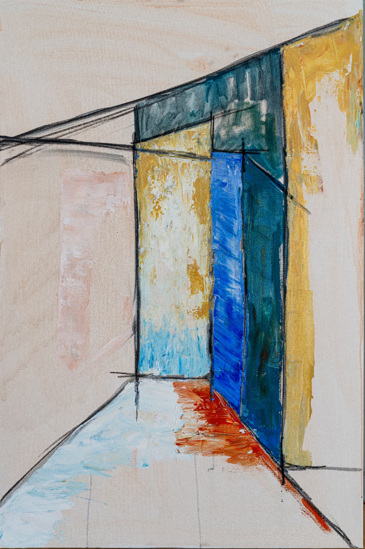 Passing Through Doorway by Brigitta van Bilderbeek