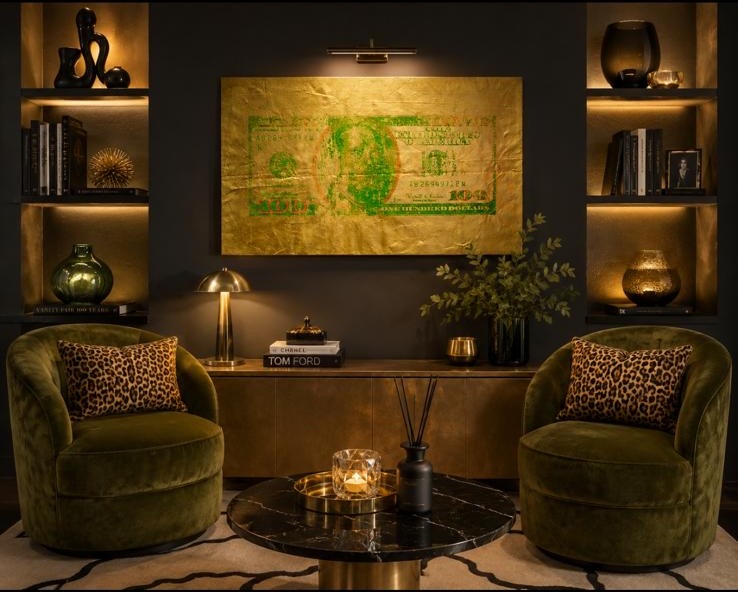Gold Leaf, interior study 2